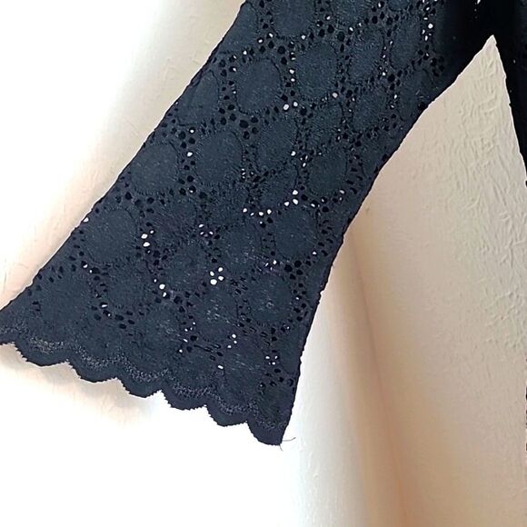 Ronni Nicole Black Eyelet Lace Dress, Size 1X - Picture 5 of 12